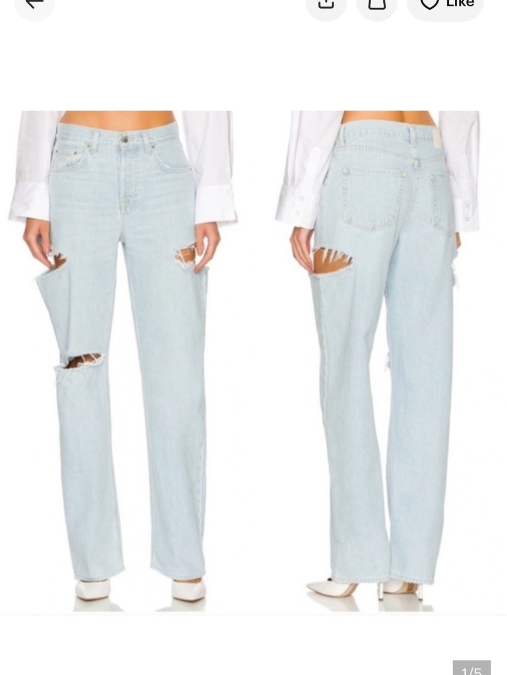 Grlfriend denim Bella low rise jeans